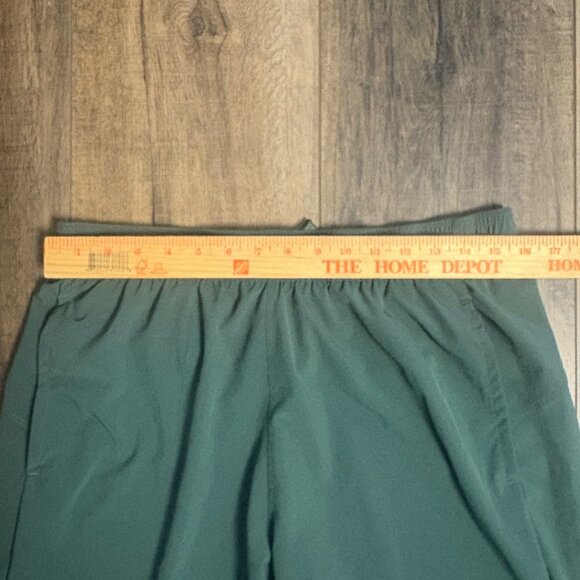 Vintage Adidas Mens Green Athletic Shorts Large Drawstring Elastic Waistband - Picture 5 of 8